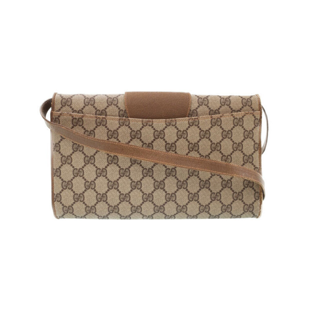 Gucci Flat GG Monogram Bag Plus Brown Messenger Crossbody